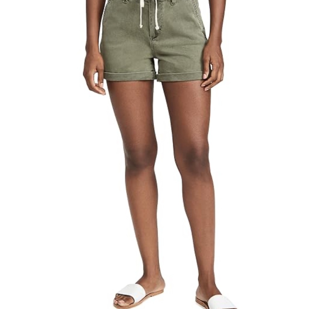 PAIGE High Waist Green Shorts